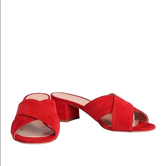 Iris & Ink Sandals Red - Picture 1 of 4